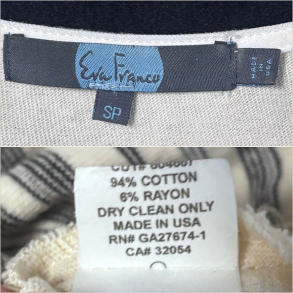 Anthropologie Eva Franco Sz SP Nantucket Striped Top - Picture 8 of 8